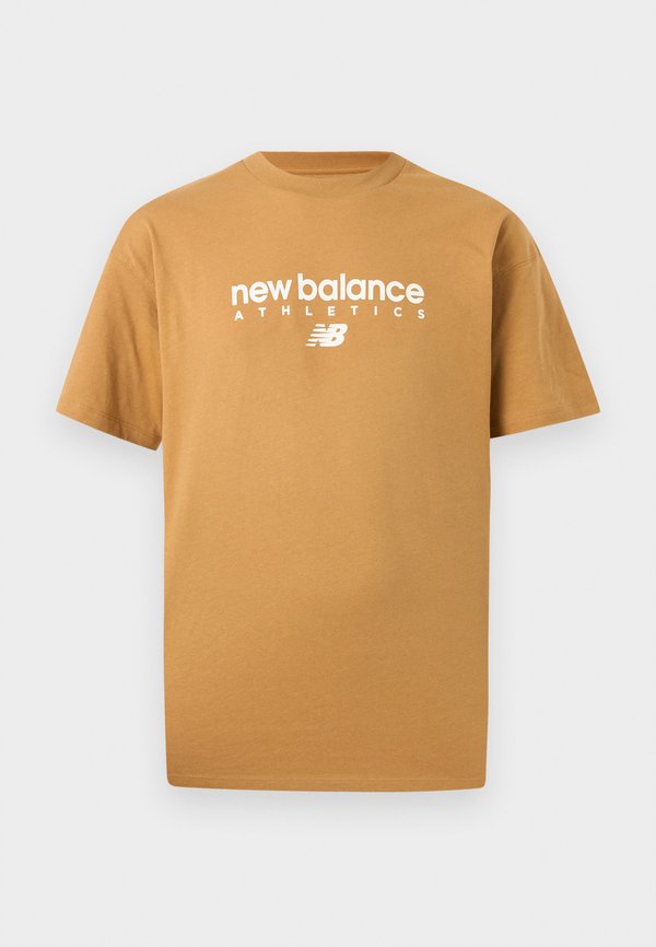 New Balance LINEAR GRAPHIC - Print T-shirt - stucco