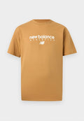 New Balance LINEAR GRAPHIC - Print T-shirt - stucco