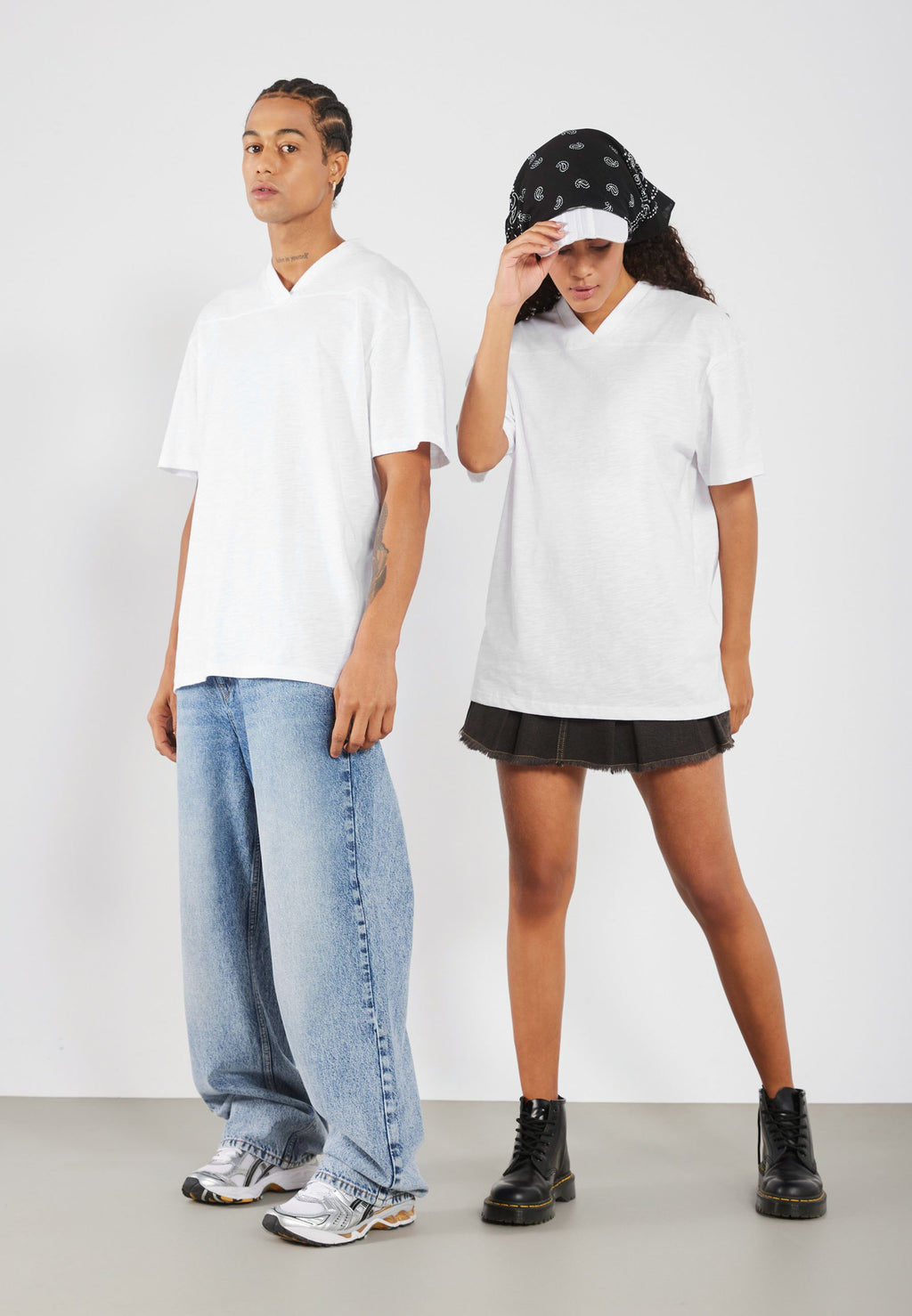 YOURTURN OVERSIZED FIT V NECK