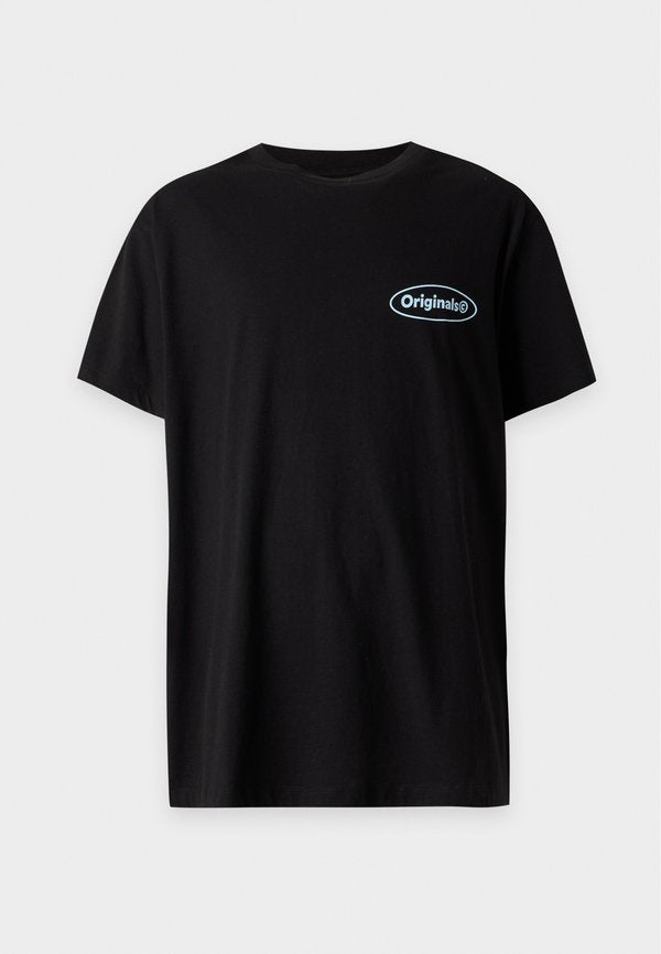 Jack & Jones JORRIVIERA VINTAGE POSTER BACK TEE - Print T-shirt - black