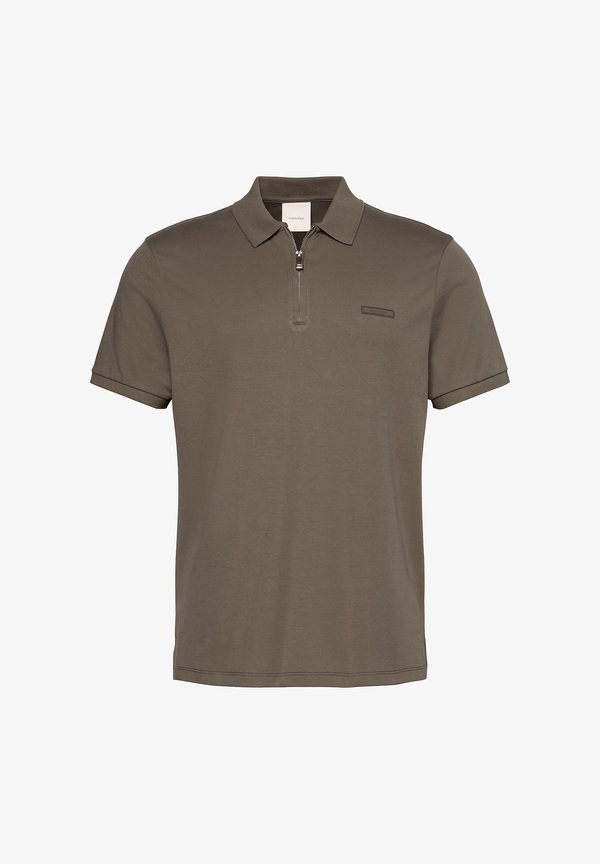 Calvin Klein SS SLIM SUPIMA ZIP POLO - Polo shirt - bungee cord
