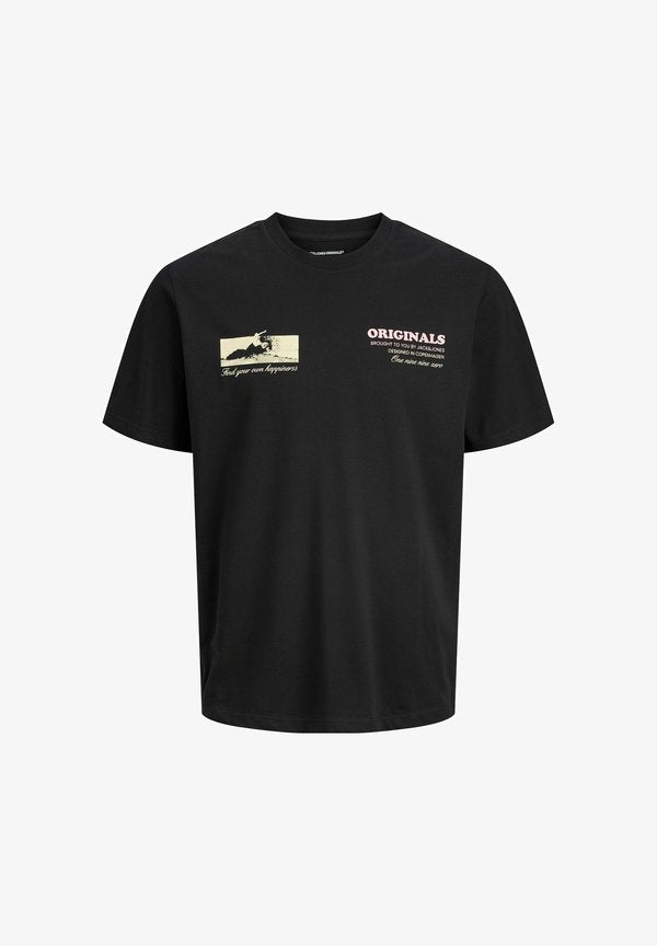 Jack & Jones Printed - Print T-shirt - black