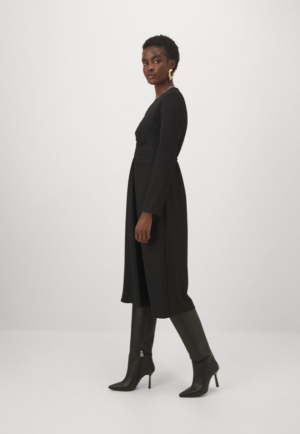 DKNY LONG SLEEVE MIDI DRESS