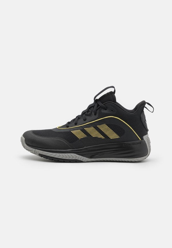 adidas Performance OWN THE GAME UNISEX - Basketball shoes - core black/gold metallic/solid grey