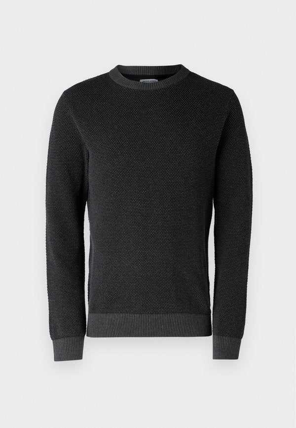 Jack & Jones Knitted Plain Knitted - Jumper - dark grey melange