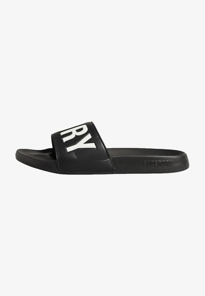 Superdry & Co CODE CORE  - Pool slides - black white