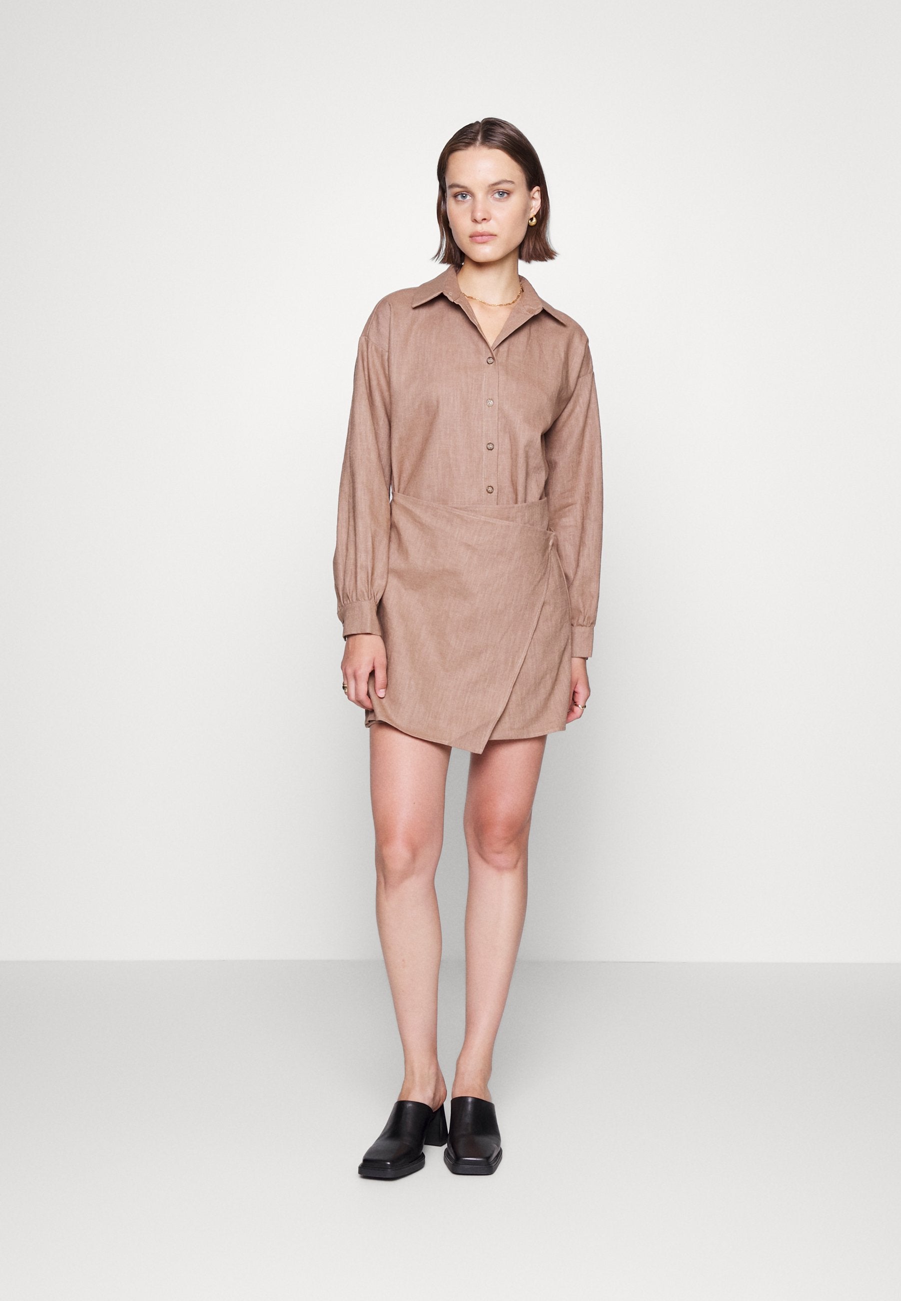 Musier DRESS MELILA WRAPPED DRESSS WITH LONG SLEEVE