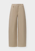 Vero Moda VMSOFIA BARREL PANT - Trousers - silver-coloured mink
