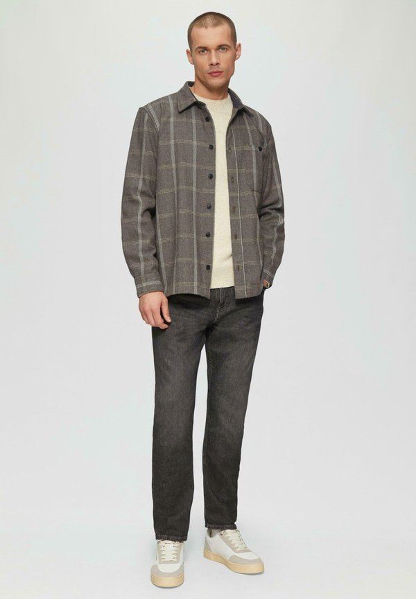 s.Oliver KARIERTES - Shirt - cognac