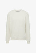 s.Oliver CREW NECK MIT LOGO-STICKEREI - Sweatshirt - wollweiß