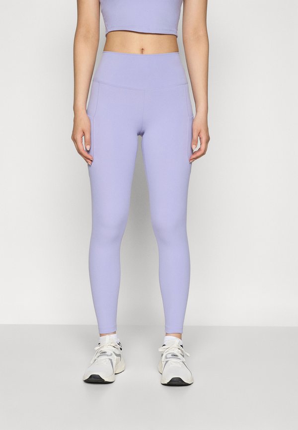 Nike Performance W NK DF ONE HR 7/8 PKT TGHT - Leggings - lilac ice/black