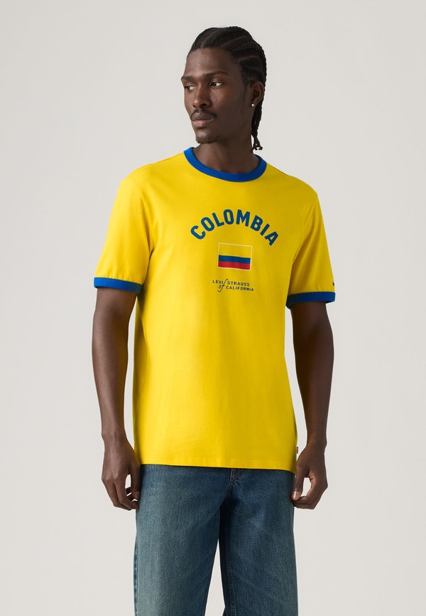 Levi's® FOOTBALL RINGER - Print T-shirt - x colombia ringer tee multi color