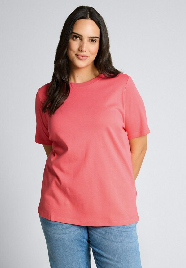 TOM TAILOR PLUS SIZE - Basic T-shirt - soft coral pink