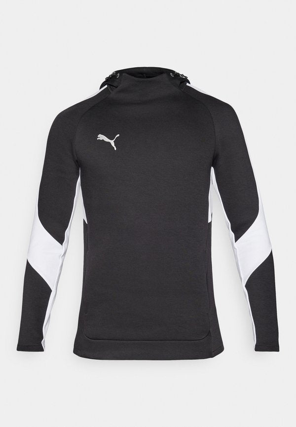 Puma HOODY - Hoodie - black/silver/white