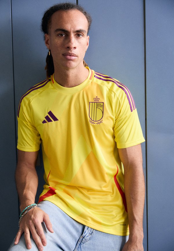 adidas Performance BELGIUM 25 AWAY  - Print T-shirt - impact yellow