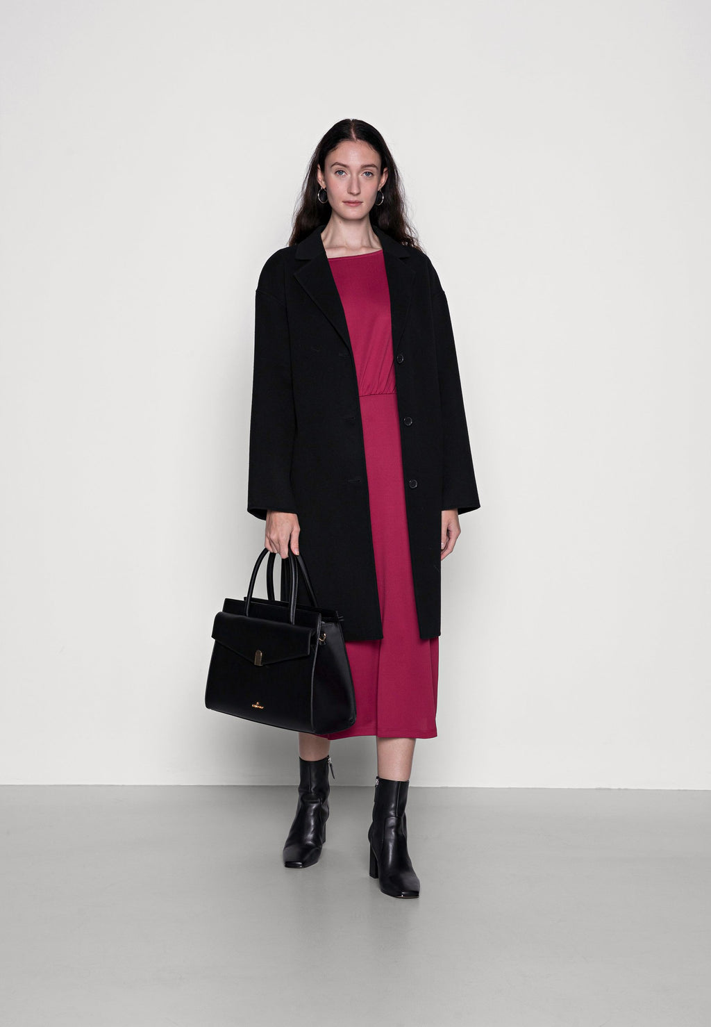 Anna Field Quarter sleeves elevated casual midi dress