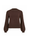 VILA VIRIL TURTLE-NK BALLOON L/S TOP - NOOS