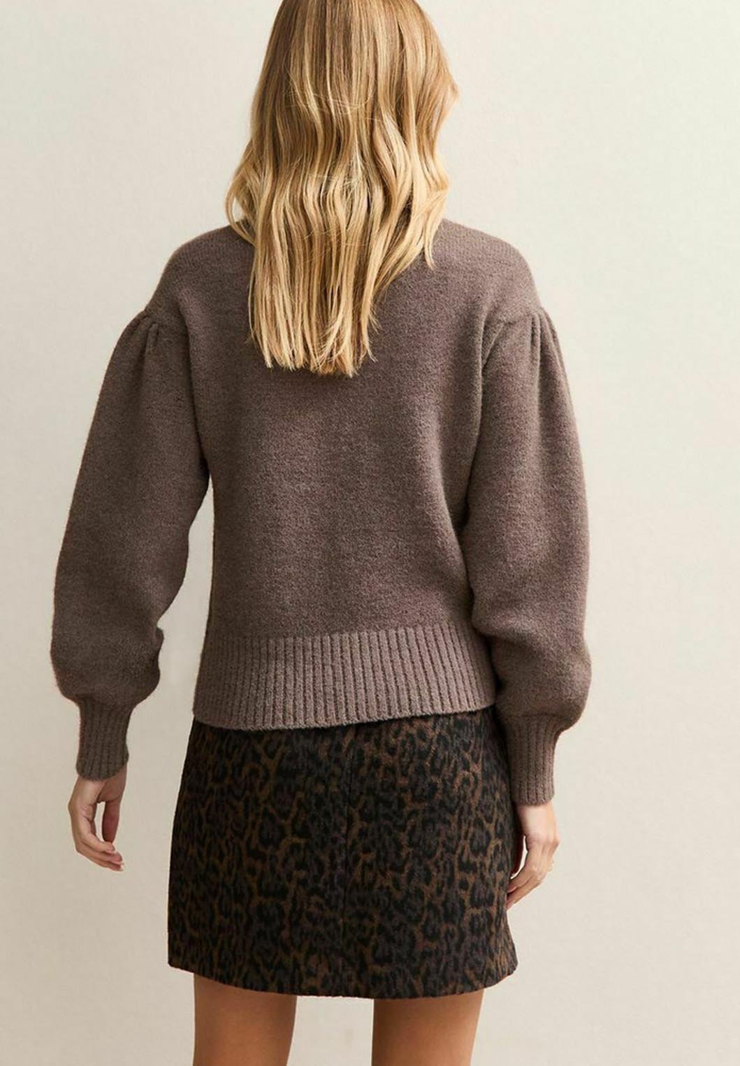 New Look DARK  PUFF SLEEVE CREW NECK