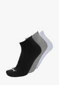 Puma UNISEX TRAINING QUARTER 3P - Socks - grey / white / black