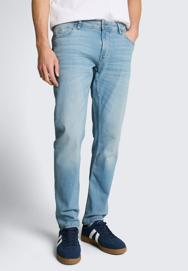 TOM TAILOR TTCURT TAPERED FIT - Slim fit jeans - light stone blue denim