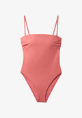 Calvin Klein Swimwear STRAPLESS ONE PIECE - ESSENTIALS - Swimsuit - dusty cedar