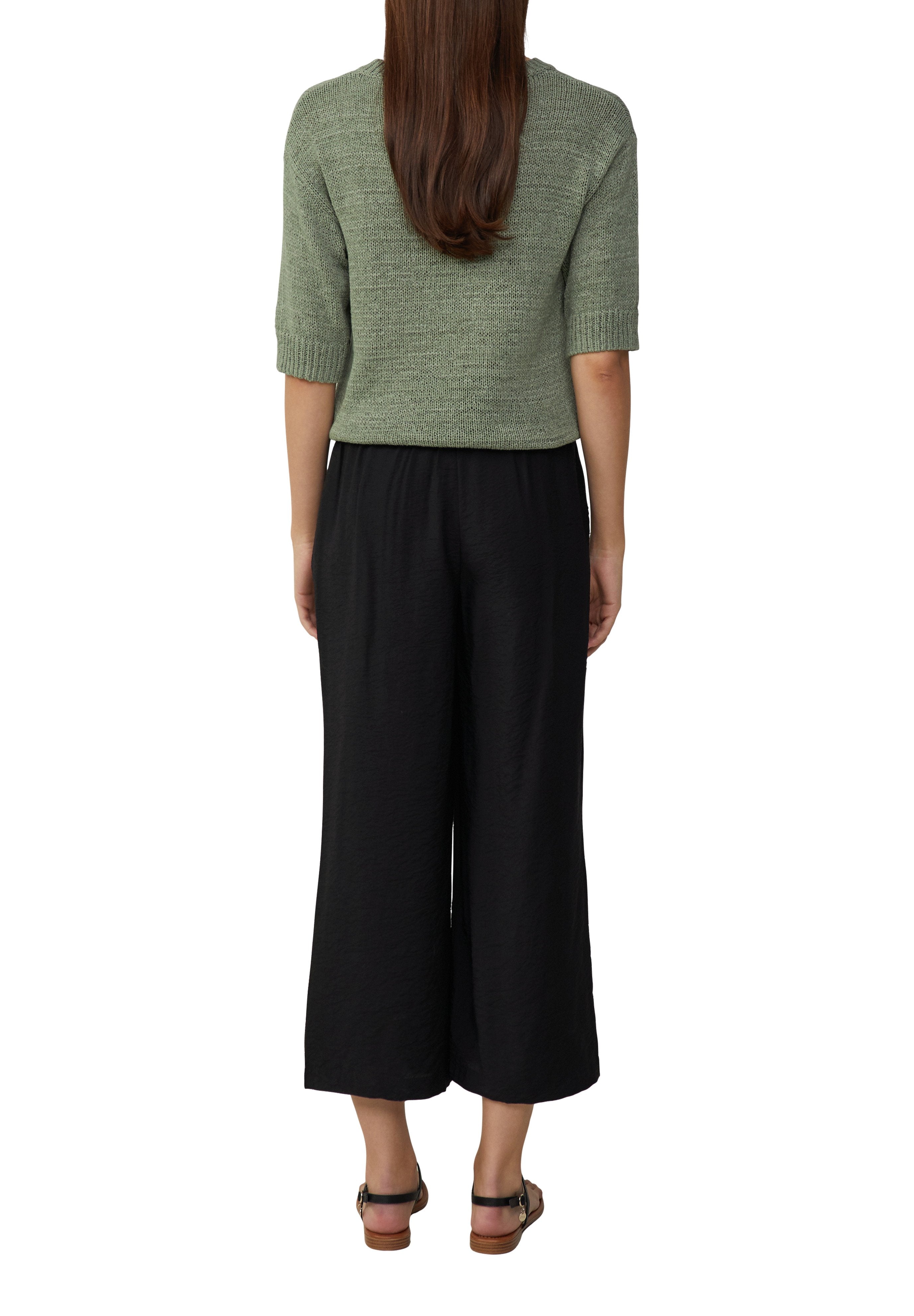 FLIESSENDE CULOTTE IM RELAXED FIT MIT FRENCH Media 6