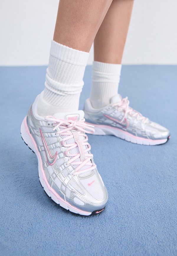 Nike Sportswear P 6000 - Trainers - white/silver-coloured/elemental pink/black