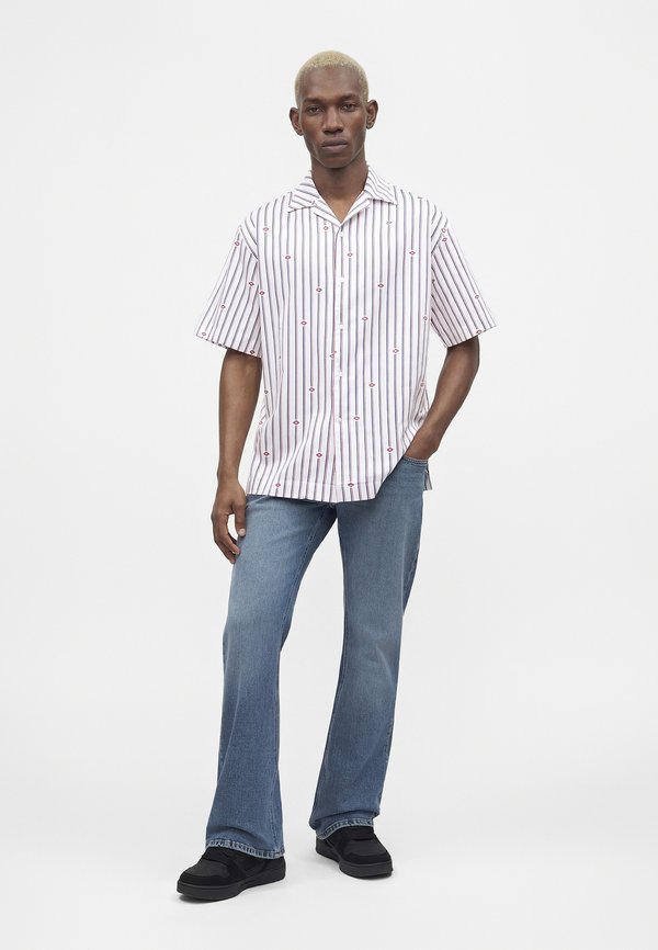 Cavalli Uomo STRIPES AND LOGO RELAXED FIT SHIRT