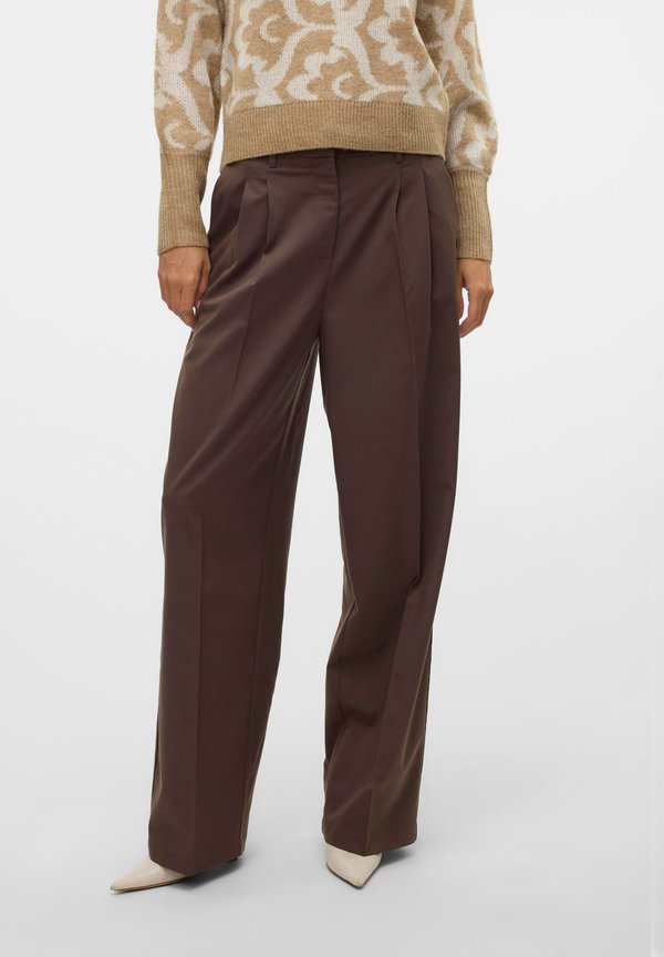 Vero Moda Trousers - chocolate brown