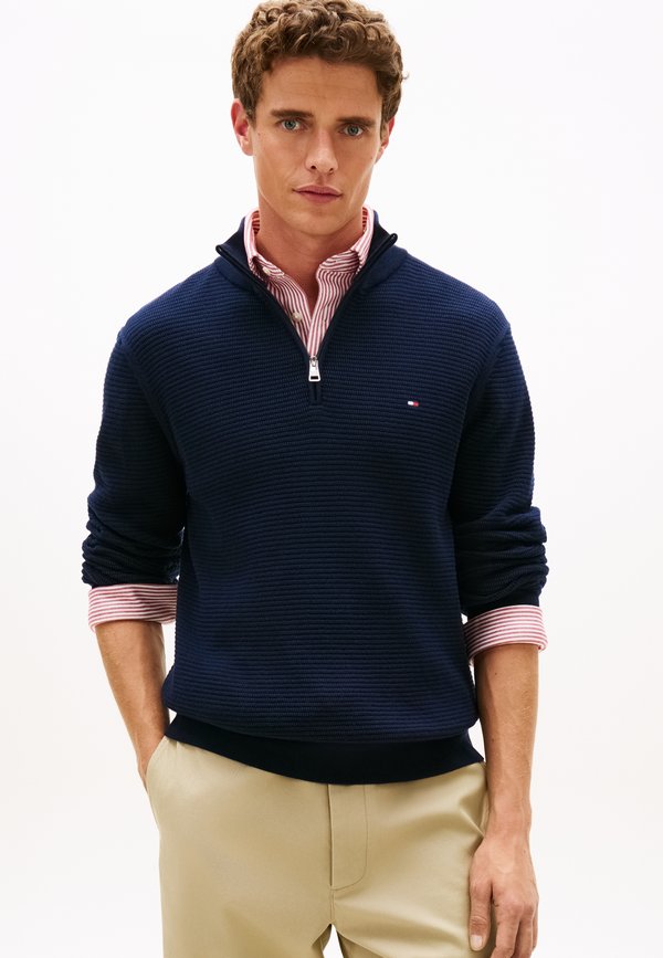 Tommy Hilfiger SEASONAL STRUCTURE - Jumper - desert sky