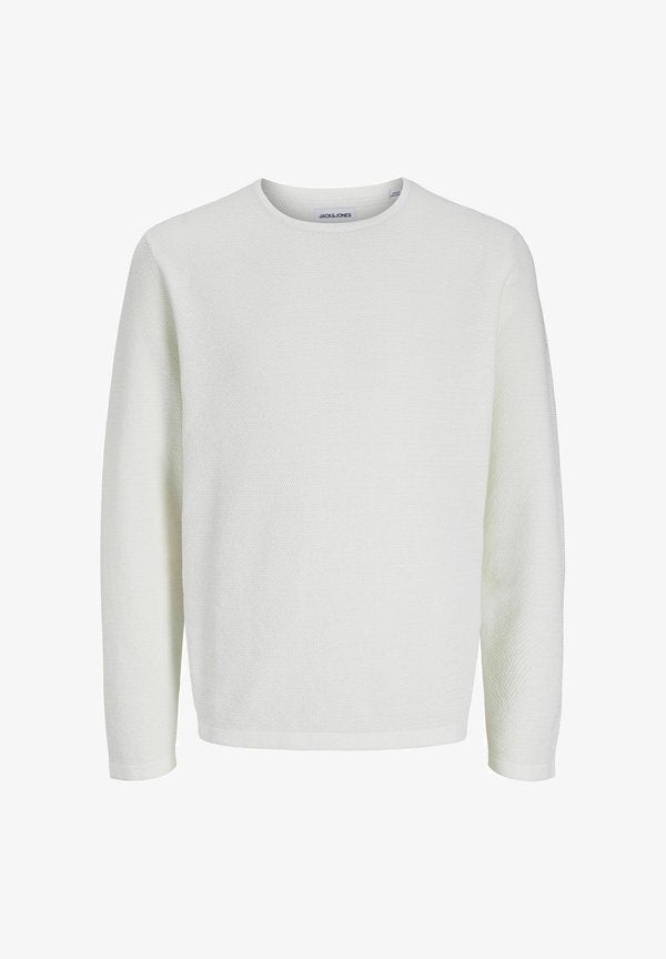 Jack & Jones Knitted Plain Knitted - Jumper - cloud dancer