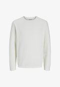 Jack & Jones Knitted Plain Knitted - Jumper - cloud dancer
