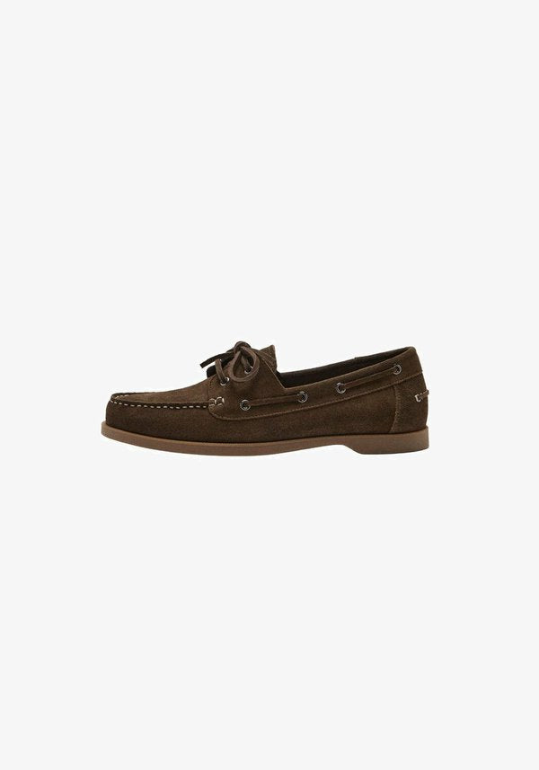 Mango ADULT - Boat shoes - brown