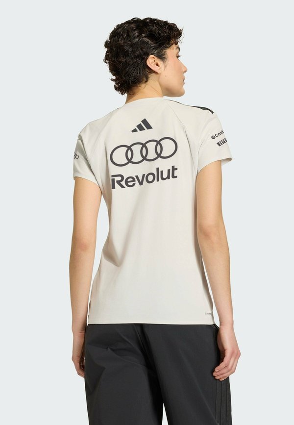 adidas Performance AUDI REVOLUT F1 TEAM ENGINEERS MARKETING SHORT SLEEVE - Sports T-shirt - chalk pearl/iron metallic