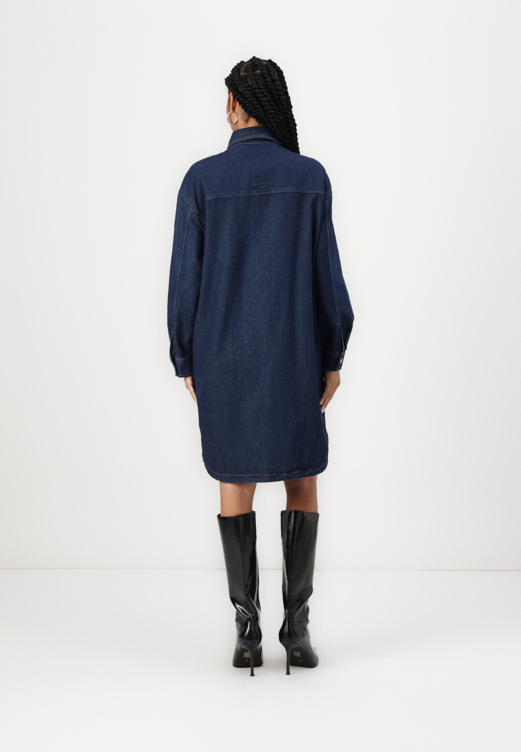 Marc O'Polo DENIM OVERSIZED FIT LONG SLEEVE DRESS