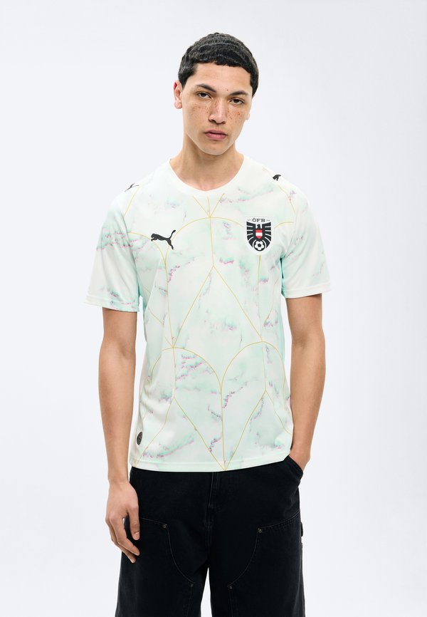 Puma AUSTRIA ÖFB AWAY REPLICA - Football jersey - white/mint melt