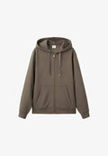 Mango Zip-up sweatshirt - brown