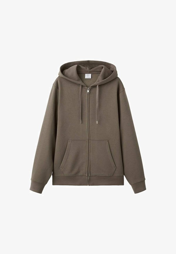 Mango Zip-up sweatshirt - brown