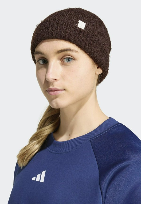 adidas Performance ADIDAS PERFORMANCE SOFT LUX BEANIE - Beanie - aurora coffee   off white