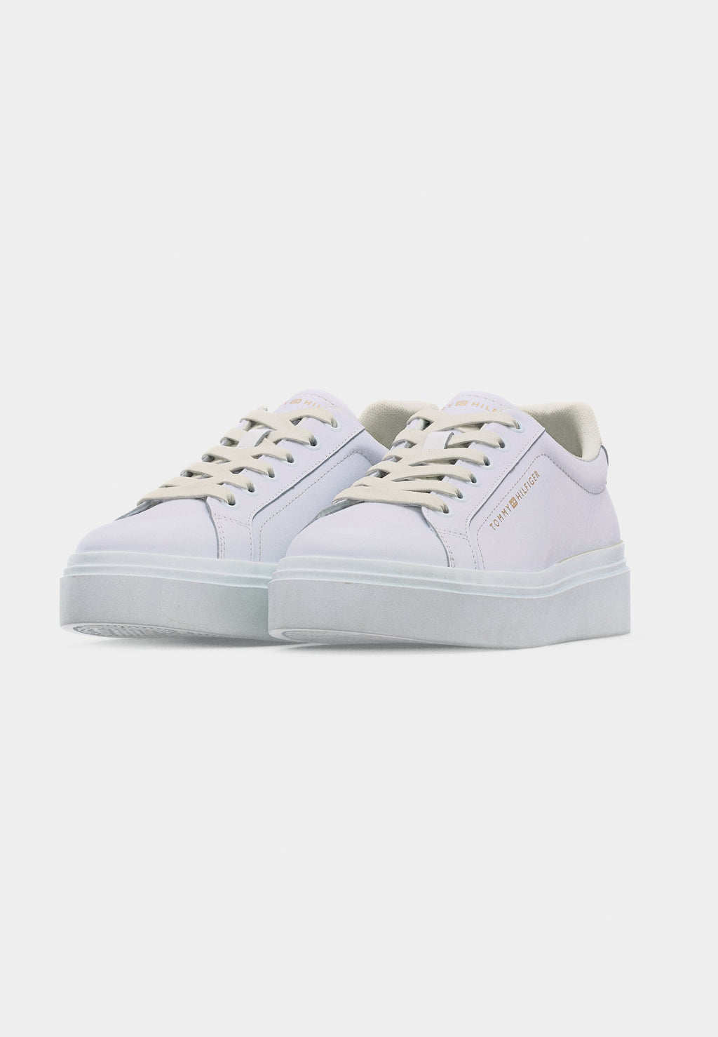 LOGO LEATHER PLATFORM CUPSOLE TRAINERS Media 3