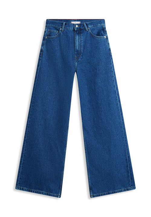 70S HIGH RISE WIDE LEG JEANS Media 1
