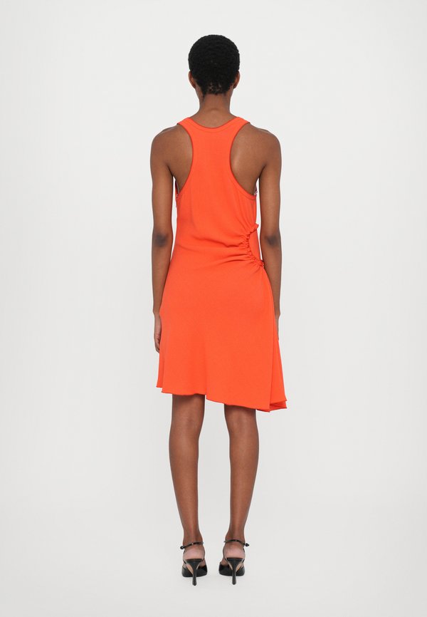 Victoria Beckham SLEEVELESS GATHER DETAIL MINI DRESS
