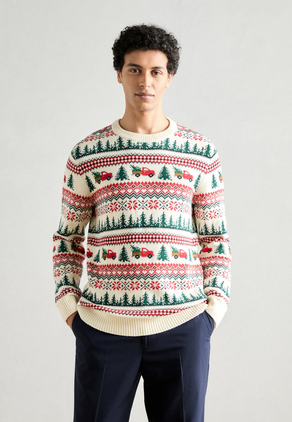 WINTER VILLAGE O NECK SWEATER Media 3