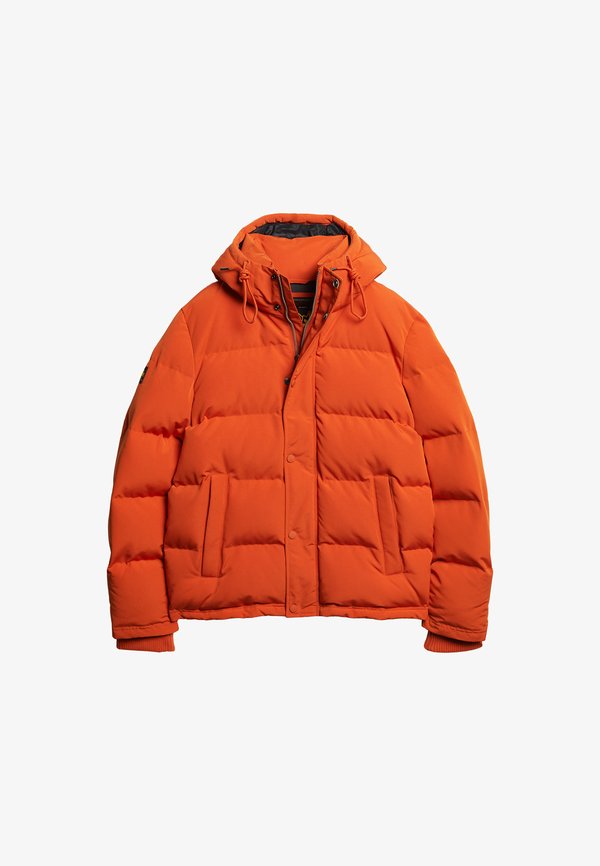 Superdry & Co EVEREST HOODED PUFFER - Winter jacket - pureed pumpkin orange