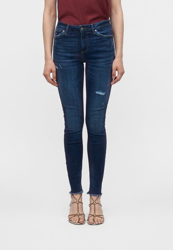 ONLY ONLWAUW - Jeans Skinny Fit - dark blue denim