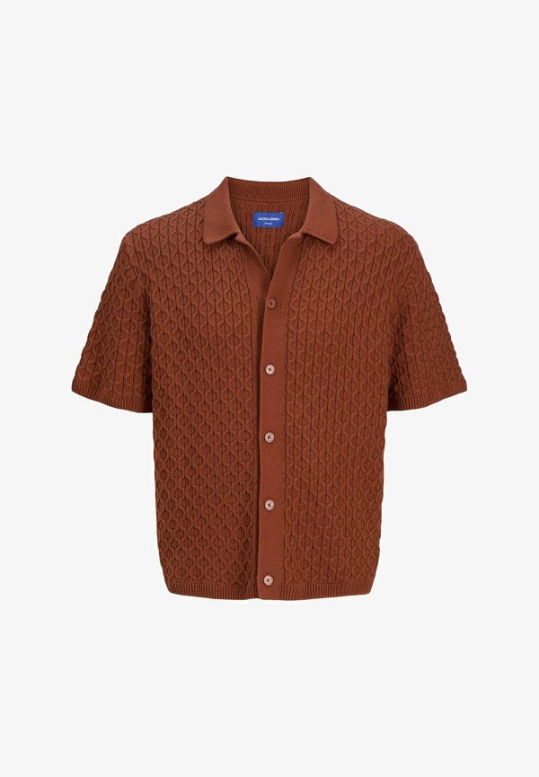 Jack & Jones Knitted Plain Knitted - Cardigan - arabian spice