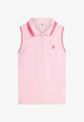 Tommy Hilfiger 1985 SLIM FIT PIQUE SLEEVELESS POLO SHIRT - Polo shirt - classic pink