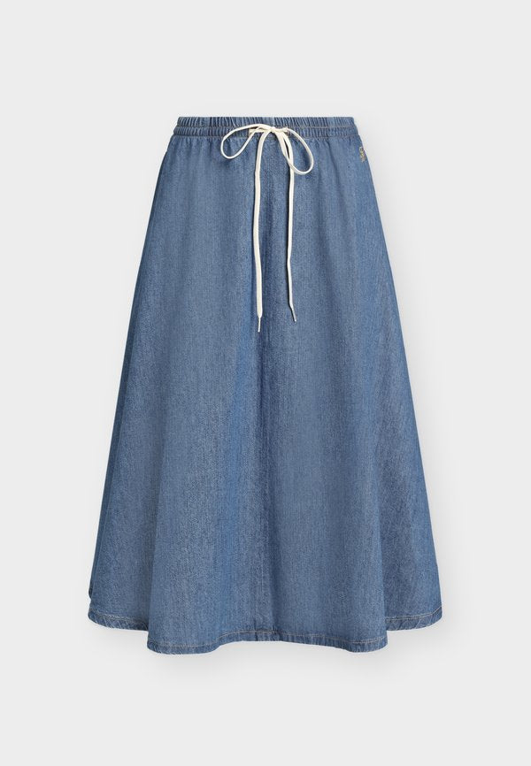 Tommy Hilfiger MIDI FLARED SKIRT MIA - A-line skirt - mia