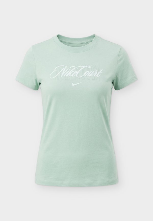 Nike Performance TEE HERITAGE COURT MOD - Print T-shirt - steam/barely green