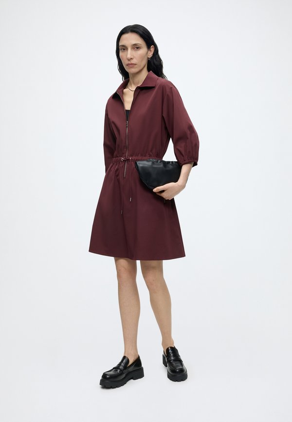 Marc O'Polo DENIM WOVEN DRESSES, ZIPPED POLO DRESS